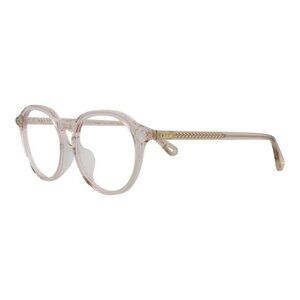 Chloé Womens Round/Oval Pink Pink Transparent Fashion Designer Eyewear